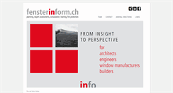 Desktop Screenshot of fensterinform.ch