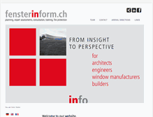 Tablet Screenshot of fensterinform.ch
